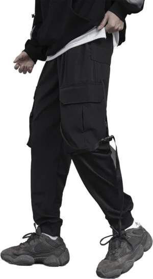 XYXIONGMAO Streetwear Techwear - pantalones de hip hop para hombre deportivos informales sueltos con múltiples bolsillos hip-hop