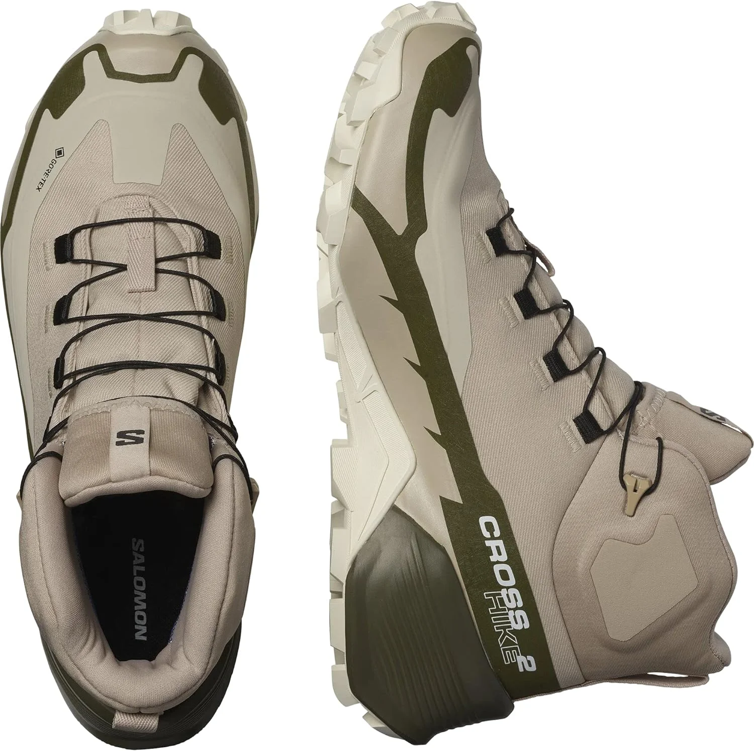SALOMON Shoes Cross Hike Mid GTX 2 W Feather Gra, Zapatillas Mujer - Imagen 2