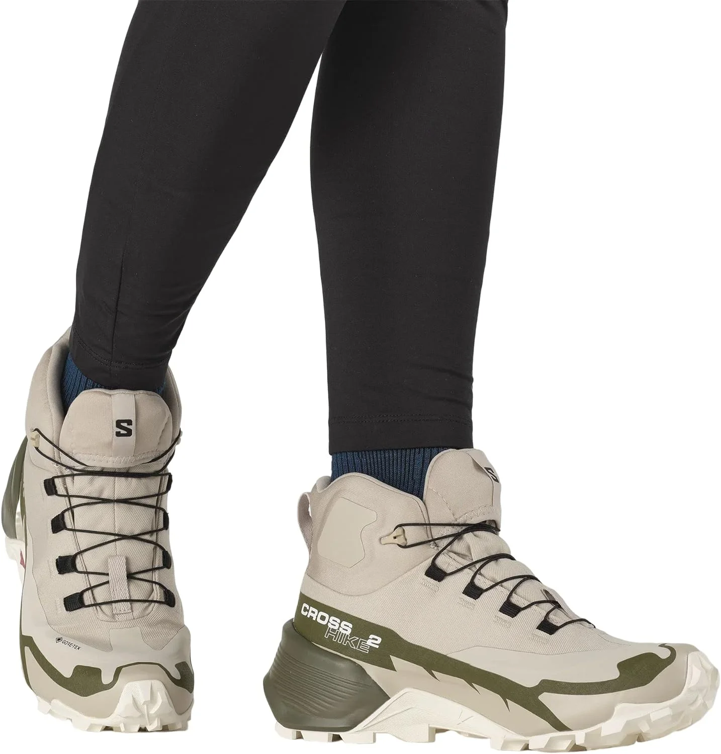 SALOMON Shoes Cross Hike Mid GTX 2 W Feather Gra, Zapatillas Mujer - Imagen 5
