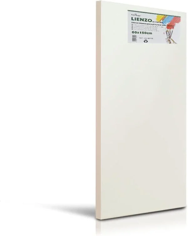 Lienzos de tela sintética para pintar con bastidor grueso - gran variedad tamaños (60x150cm)
