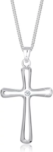 Diamore – Collar con Colgante Plata de ley 925 diamantes de 0,03 ct