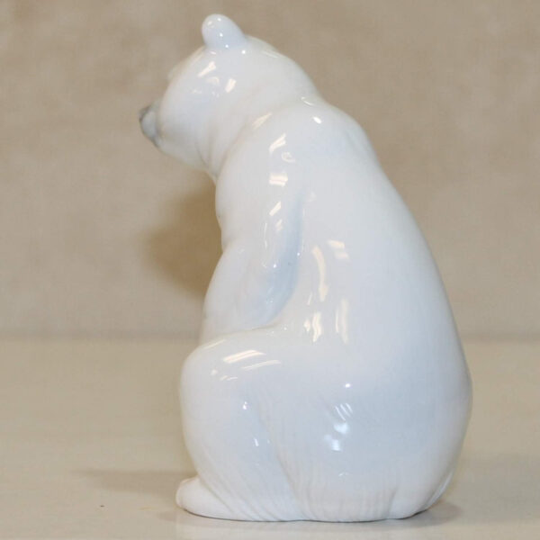 LLADRÓ Figura Osito Bonachón Blanco. Figura Oso Polar de Porcelana. - Imagen 3