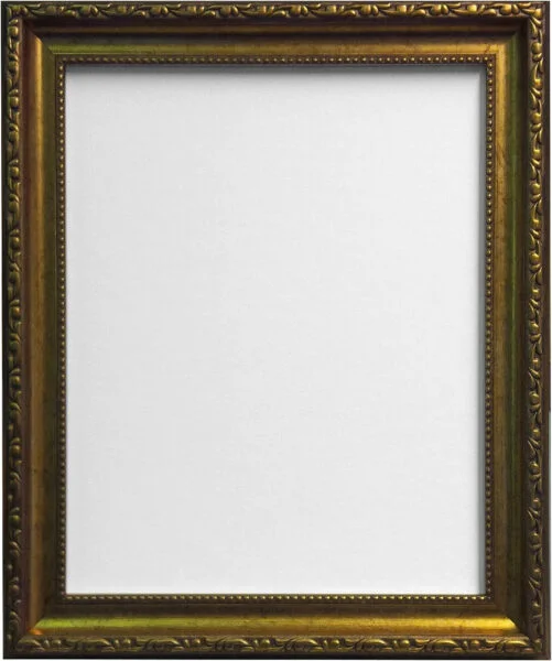 FRAMES BY POST Shabby Chic Photo Frame, Plastic Glass, Gold, 50 x 70 cm