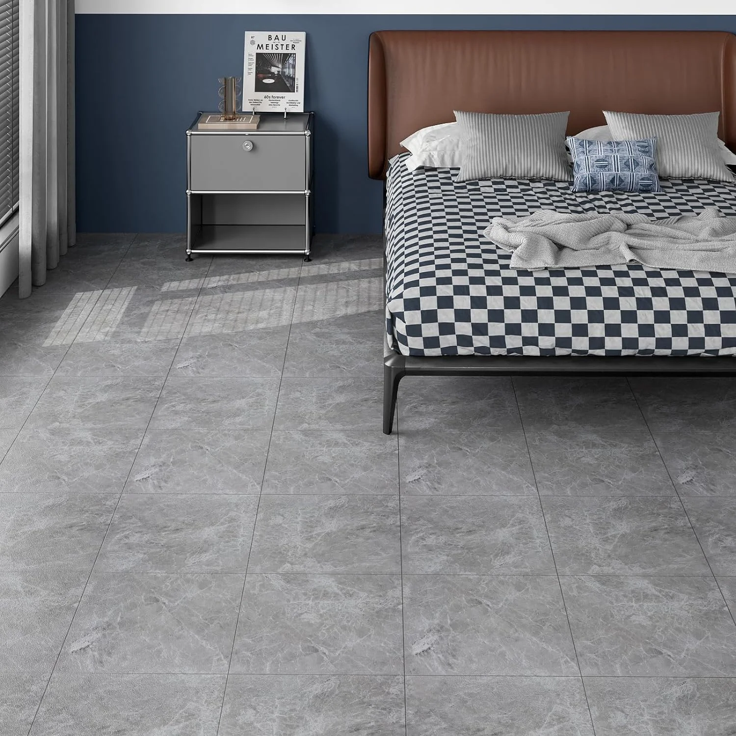VaryPaper Suelo Vinilo Autoadhesivo Vintage 30cmx30cm 20 Piezas Vinilo Suelo Autoadhesivo Efecto Marmol Pegatinas de Baldosas Papel Adhesivo Para Azulejos Baño Impermeable Adhesivo Pared Cocina Salon - Imagen 4