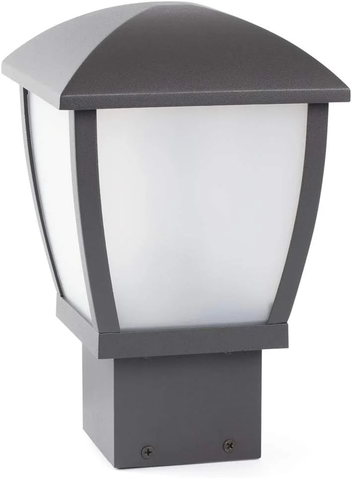 FARO BARCELONA 74997 - Wilma Sobremuro, Aluminio inyectado y policarbonato translucido, Color Gris (Bombilla no incluida)