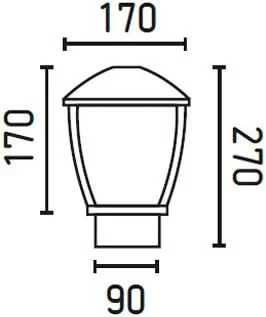 FARO BARCELONA 74997 - Wilma Sobremuro, Aluminio inyectado y policarbonato translucido, Color Gris (Bombilla no incluida) - Imagen 3