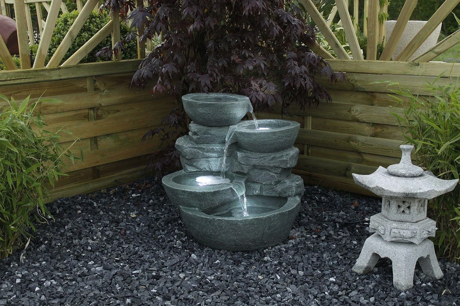 Arnusa Decorative Fountain with LED in Polyresin: Elegance and Serenity - Image 8