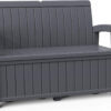 Gardiun, Banco Almacenaje Exterior, Resina, Gris