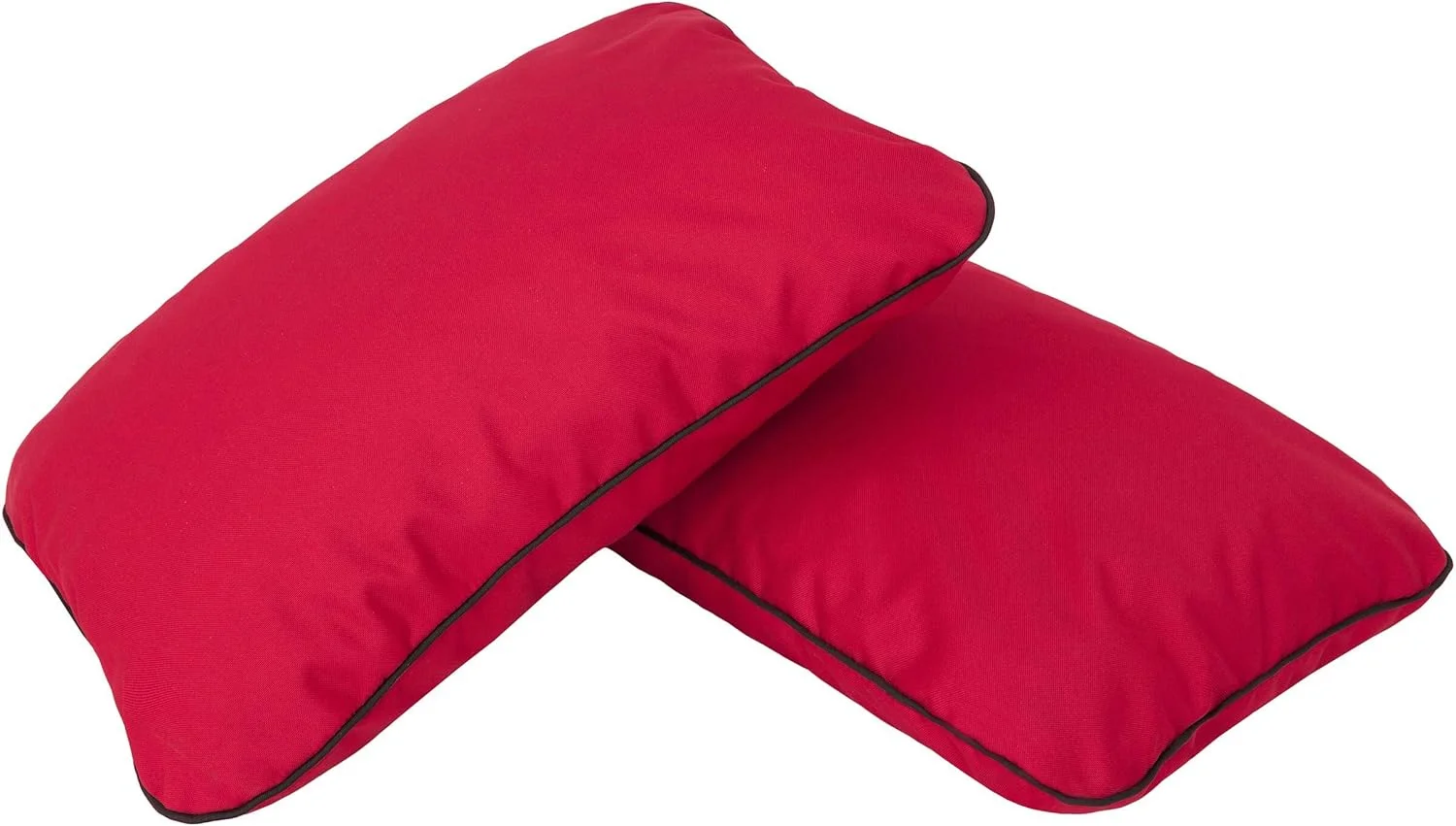 Bjird Cojin para Banco - Cojines Blandos de Asiento y Respaldo para Tumbonas, Bancos de Jardín, Columpios de Patio, Suelo - Impermeables con Diseño Acolchado y Correas - 100 cm - Rojo - Imagen 5