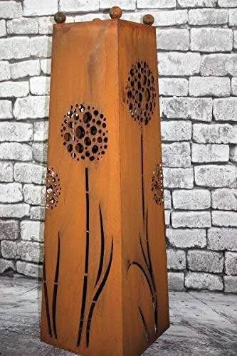 Rostikal „ Pilar Diente de León, Columna de Flores, Columna Decorativa Columna de Jardín con Pfiff Conchas Redondo 60 - Imagen 3