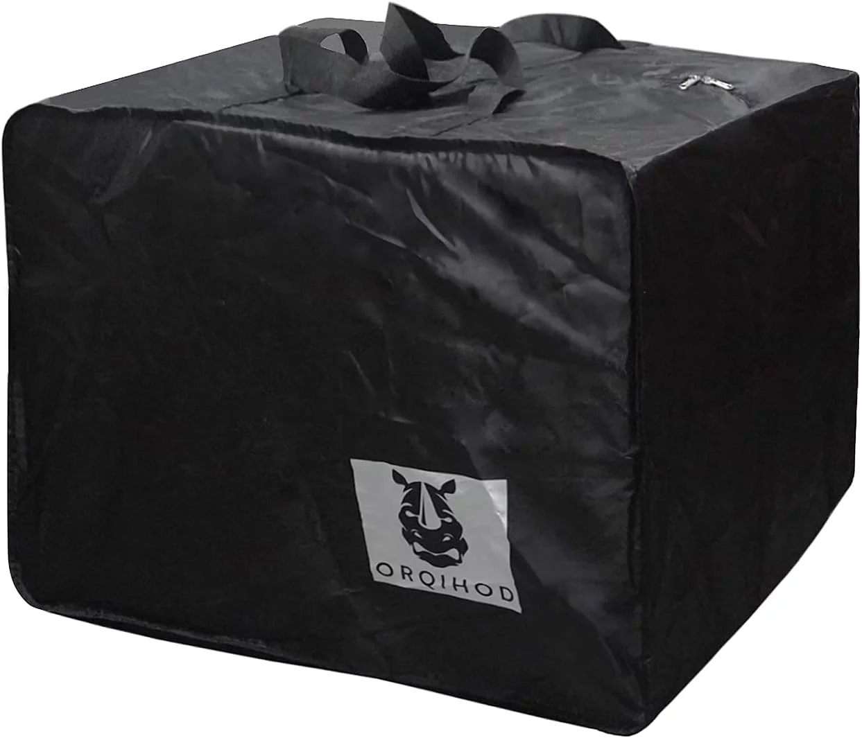 Orqihod Bolsa de almacenamiento grande para cojines de asiento para muebles de jardín, 420D, resistente, impermeable, para exteriores, bolsa de transporte cuadrada con cremallera, 81 x 81 x 61 cm, (copia)