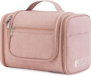 WANDF Bolsa de Aseo Grande Neceser Colgante Neceser de Aseo para Mujer Neceser de Maquillaje Bolsa de Cosméticos Bolsa de Viaje para Mujer (Rosa Oscuro)