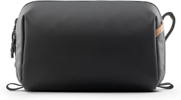 PGYTECH Wash Pouch Bolsa de Aseo con Gancho Colgante, Impermeable Neceser Maquillaje de Viaje, Neceser Hombre para artículos de tocador y cosméticos, Negro