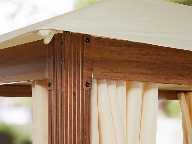 carpa de jardín cenador cubierta toldo para jard¡in gayebo madera cenador madera carpa madera