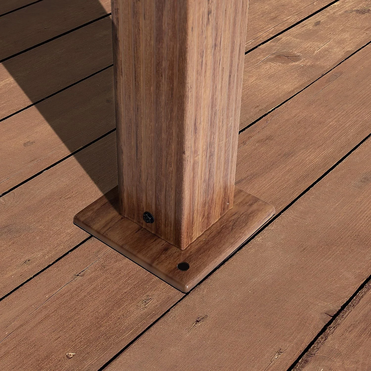 Cenador de jardín 3x4 m, Aspecto Madera, Techo de poliéster de Aprox. 220 g/m² 4 Cortinas en champán - Imagen 9
