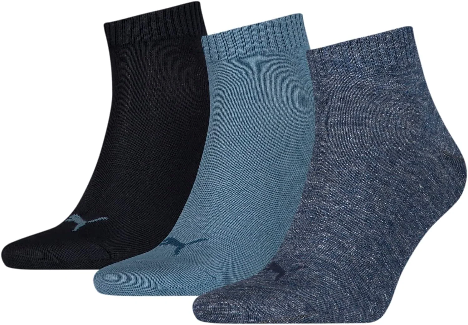 PUMA Quarter, Calcetines Unisex adulto, Azul (Denim Blue), 39/42