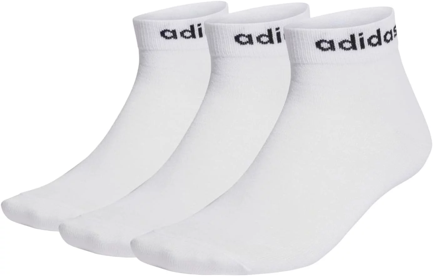 adidas Think Linear Calcetines Tobilleros 3 Pairs Calcetines Unisex adulto (Pack de 3)