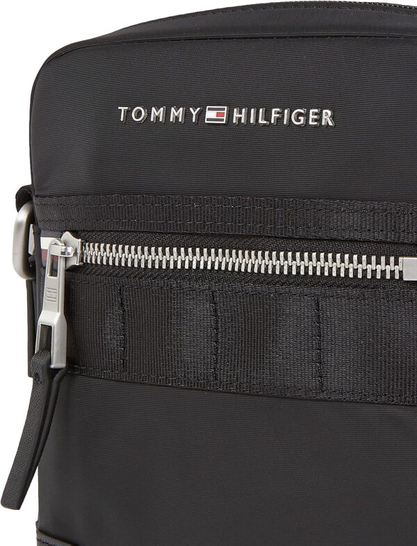 Tommy Hilfiger Hombre Bolso con correa Elevated Nylon Reporter con cremallera - Imagen 4