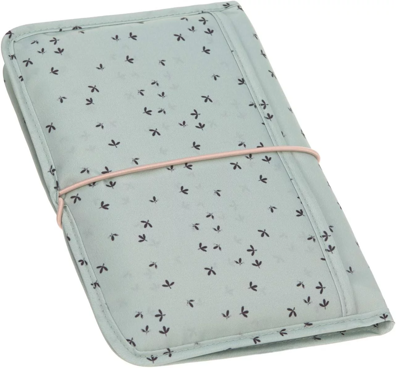 LÄSSIG Bolso para bebé con cambiador para viajar, Color Turquesa (Floral mint) - Imagen 4