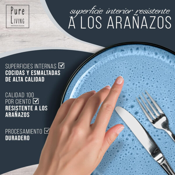 Platos modernos resistentes a los arañazos Modern scratch-resistant plates