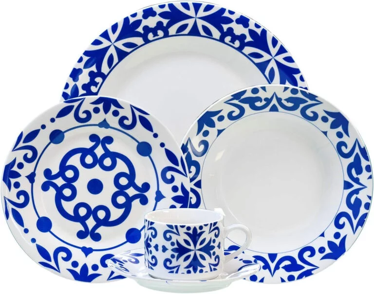 Tech Vajilla de porcelana de 6 servicios 30 piezas, con un diseño elegante para su mesa. Bengoa gourmet Tools