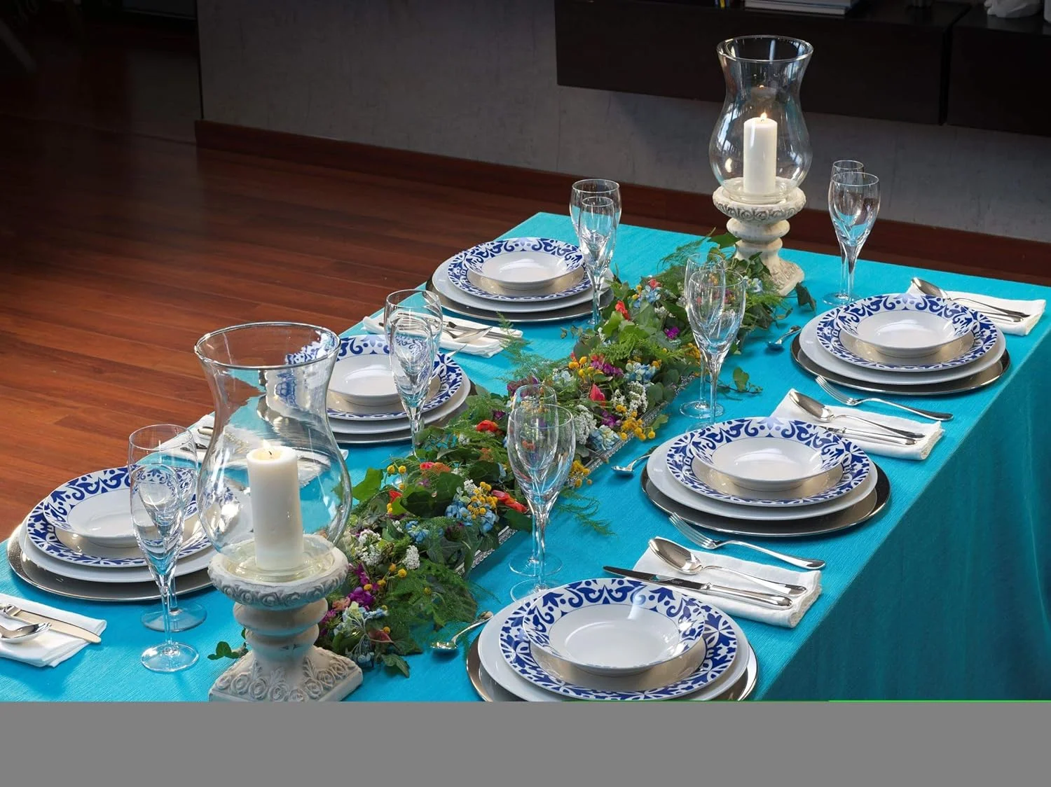 Tech Vajilla de porcelana de 6 servicios 30 piezas, con un diseño elegante para su mesa. Bengoa gourmet Tools - Imagen 6