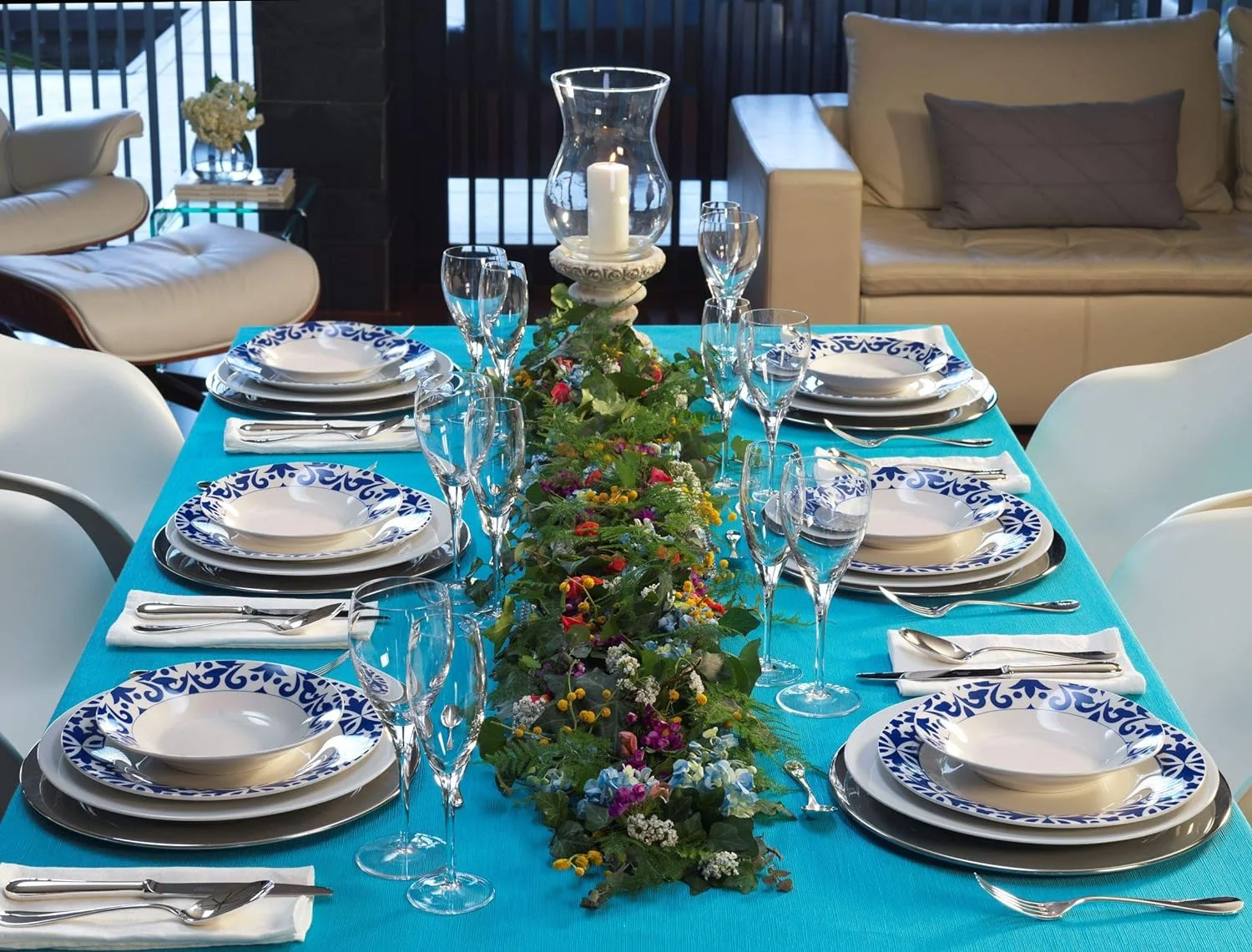 Tech Vajilla de porcelana de 6 servicios 30 piezas, con un diseño elegante para su mesa. Bengoa gourmet Tools - Imagen 7