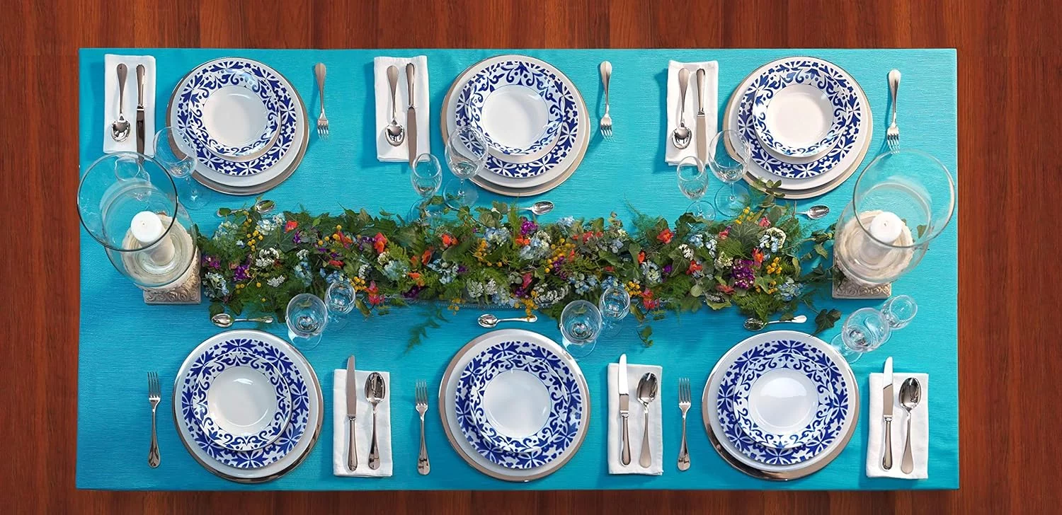 Tech Vajilla de porcelana de 6 servicios 30 piezas, con un diseño elegante para su mesa. Bengoa gourmet Tools - Imagen 8