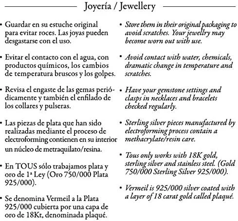 TOUS Collar de Plata de Primera Ley y Colgante de Oso de Onix para Mujer, 45cm de Largo, Elegante y Original, Colección Icon Color - Imagen 9