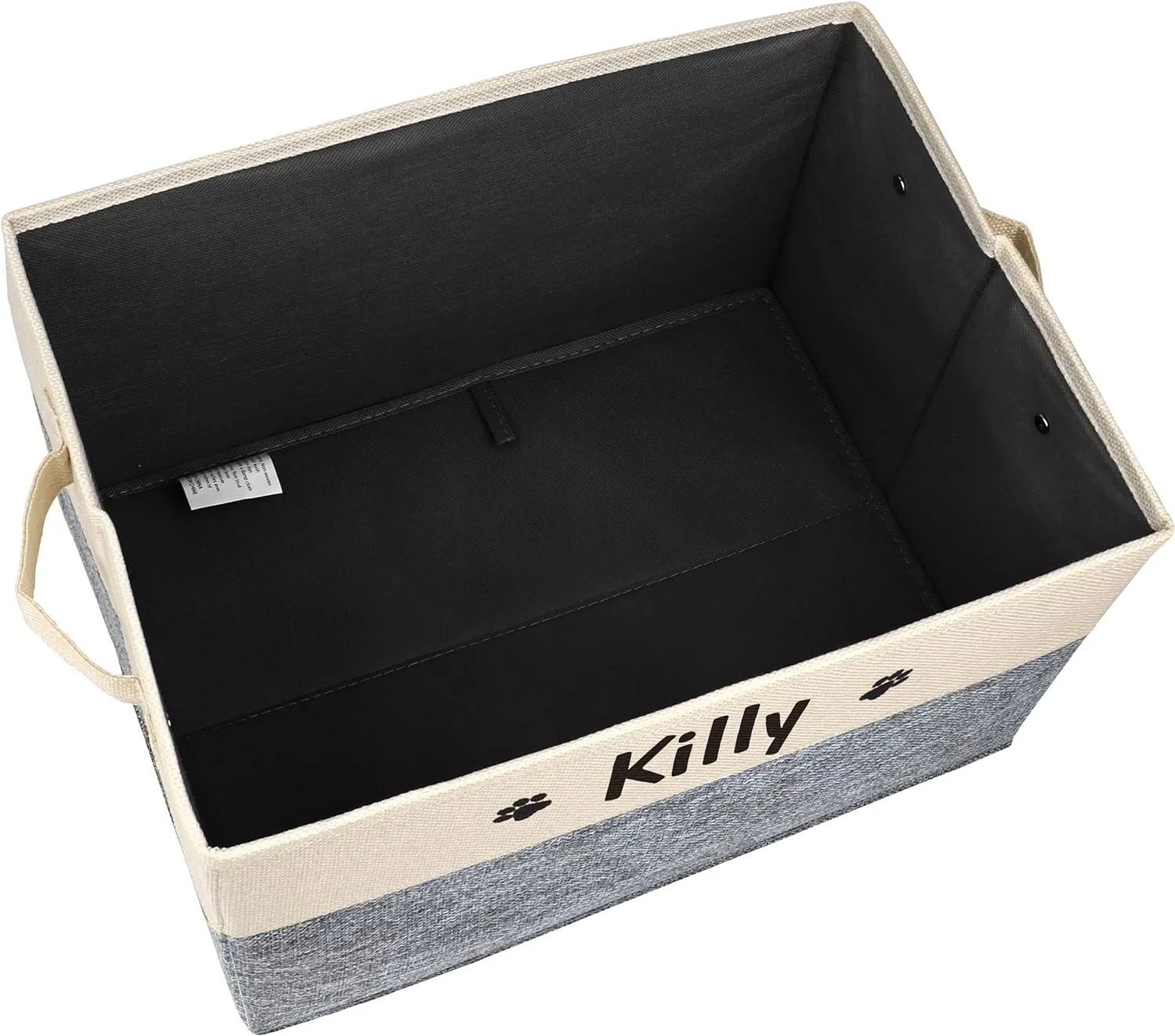 PET ARTIST Cubo de juguete personalizado para perros accesorios de juguetes - Caja de almacenamiento plegable para juguetes para mascotas, abrigo para perros - Imagen 3