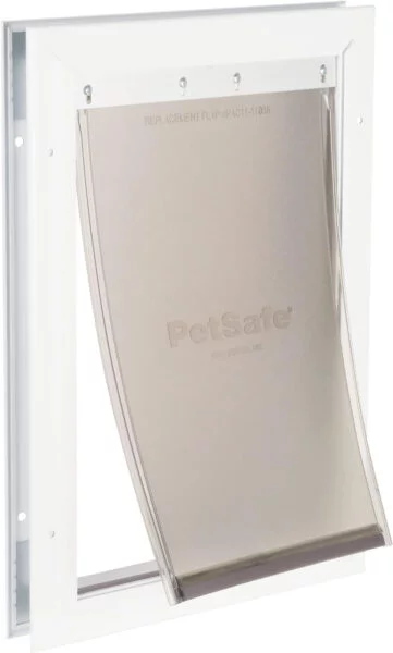 PetSafe Staywell, Puerta de Aluminio para Perros y Gatos, Puerta de Entrada y Salida, Gatera, Panel de Cierre Resistente Incluido, Aislante, Fácil de Instalar, XL: Máx. 100 kg