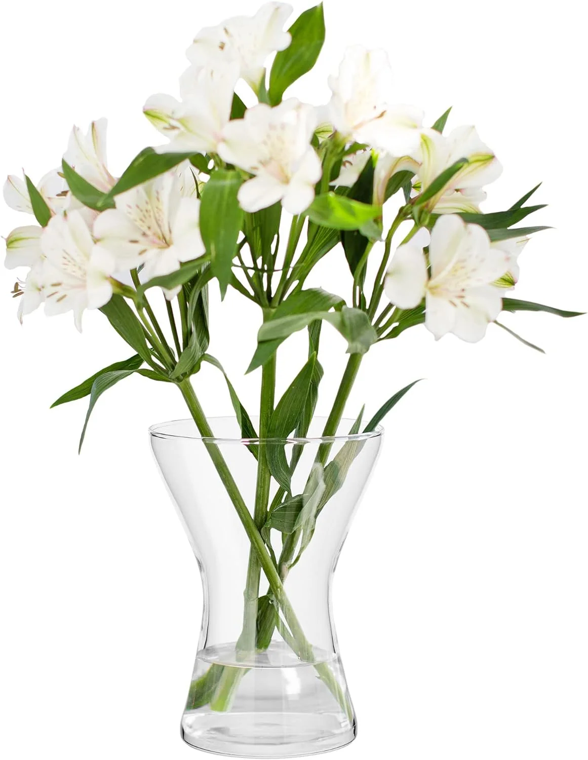 TREND FOR HOME Jarrón de Vidrio Cristal Jarrón de Flores de Cristal Florero de Vidrio Transparente Decoracion Salon Contenedor Decorativo | 1325 ml | Altura 19 cm | Aster - Imagen 8