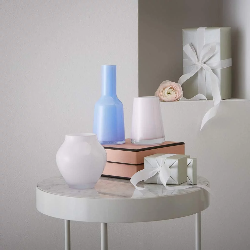 Villeroy & Boch Oronda Mini jarrón Arctic Breeze, 12 cm, Vidrio, Blanco - Imagen 2