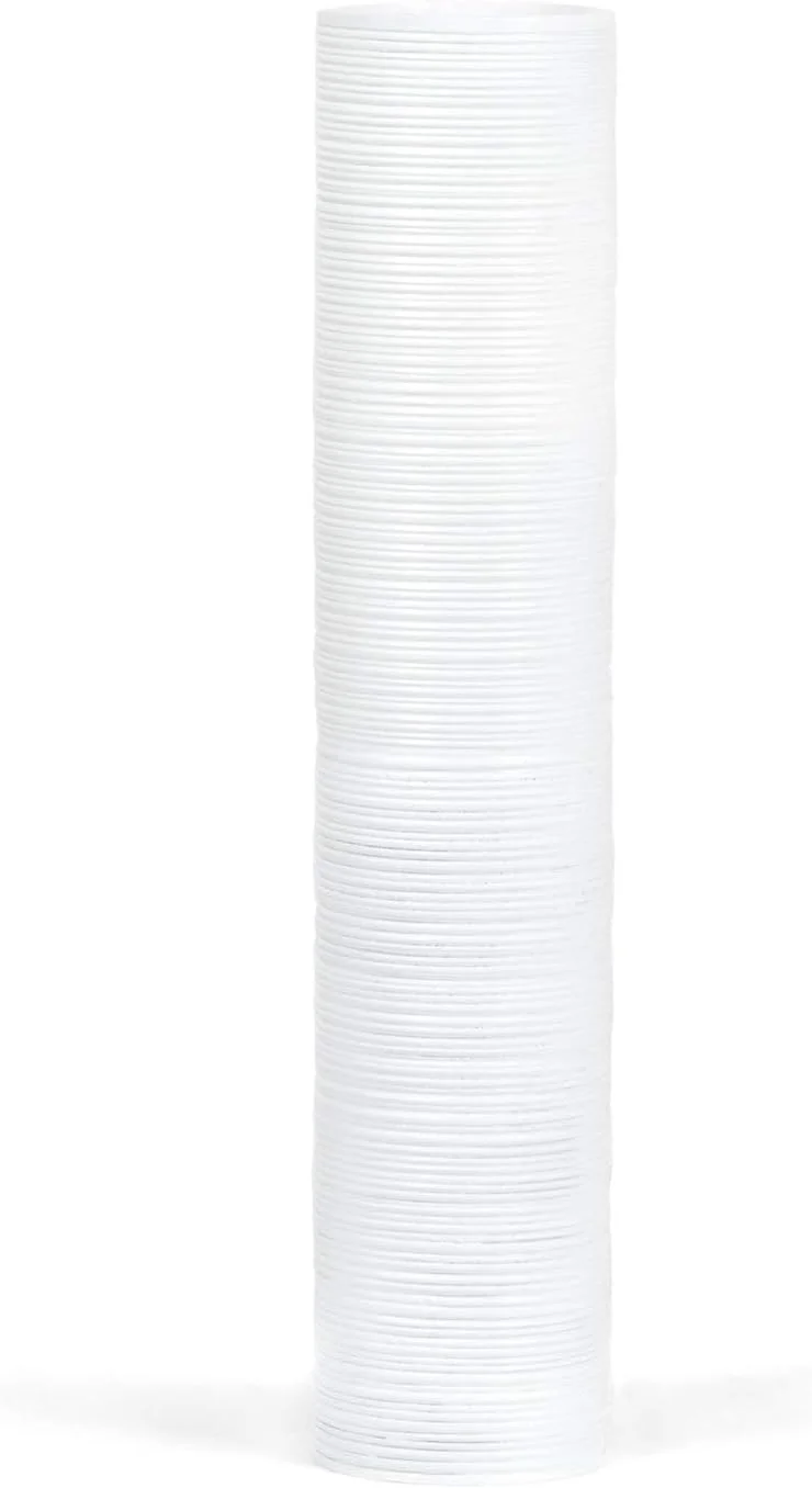 Leewadee Large Floor Vase – Tall Mango Wood Vase for Decorative Branches, 70 cm, White - Image 5