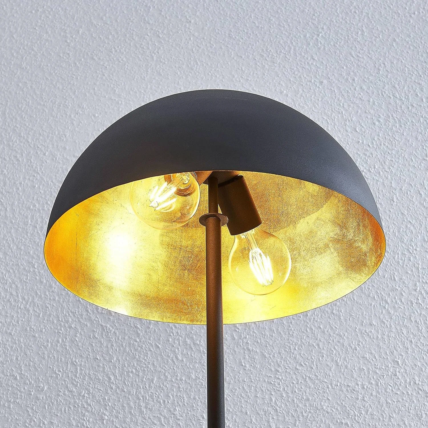 Lámpara de pie 'Idalene' (Moderno) en Negro hecho de Metal e.o. para Salón & Comedor (2 llamas, E27) de Lindby | lámpara de pie - Imagen 5