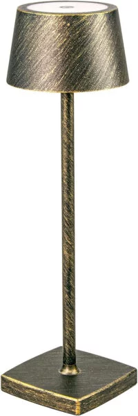 Seihoae Lámpara Inalámbrica, Lampara Bateria Recargable Mesa 5200 mAh, Lámpara de Mesa Impermeable IP54 para Exteriores, para Interior al Aire Libre Restaurante Buffet Bar Cafetería, Bronce