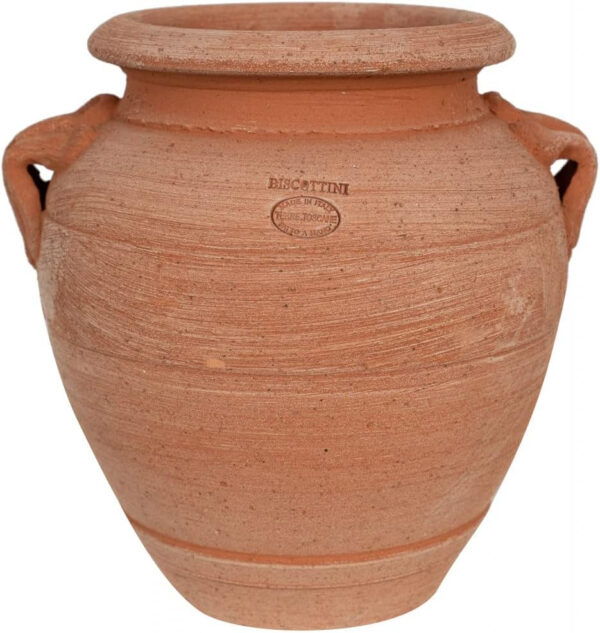 Biscottini Maceteros Decorativos Interior de Terracota L16xPR16xH20 - Vasos para hogar - Jarrones Decorativos Modernos - Macetas Decorativas Interior - Macetas Decorativas - Imagen 5