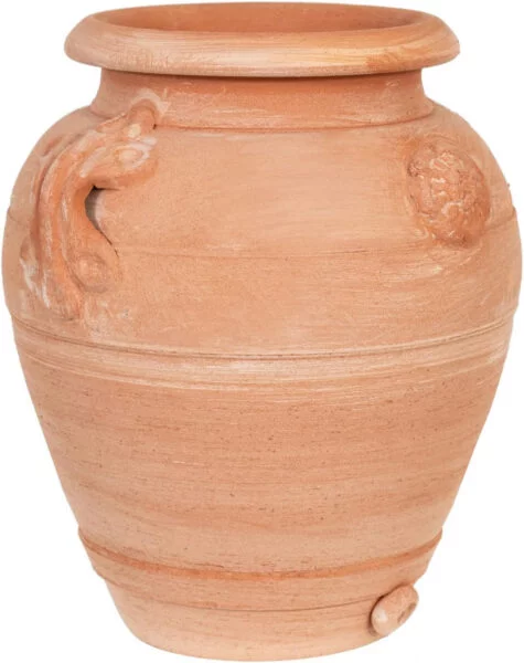 Biscottini Maceteros Decorativos Interior de Terracota L28xPR25xH30 - Vasos para hogar - Jarrones Decorativos Modernos - Macetas Decorativas Interior - Macetas Decorativas