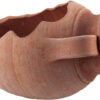 Maceta de ánfora Siena Anfora Tagliata, Terracota, Resistente a heladas, de Calidad, Terracota Italiana, Ideal para el Exterior, para jardín, balcón y terraza, Anfora 40cm