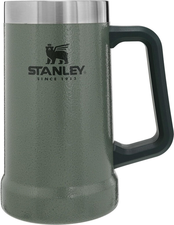 Jarra Cerveza Acero Inoxidable Mantiene la Cerveza Fría 7 horas - Vaso Termico Vintage - Apta Para Lavavajillas - Stanley Adventure Vacuum Stein 0.7L - Imagen 4