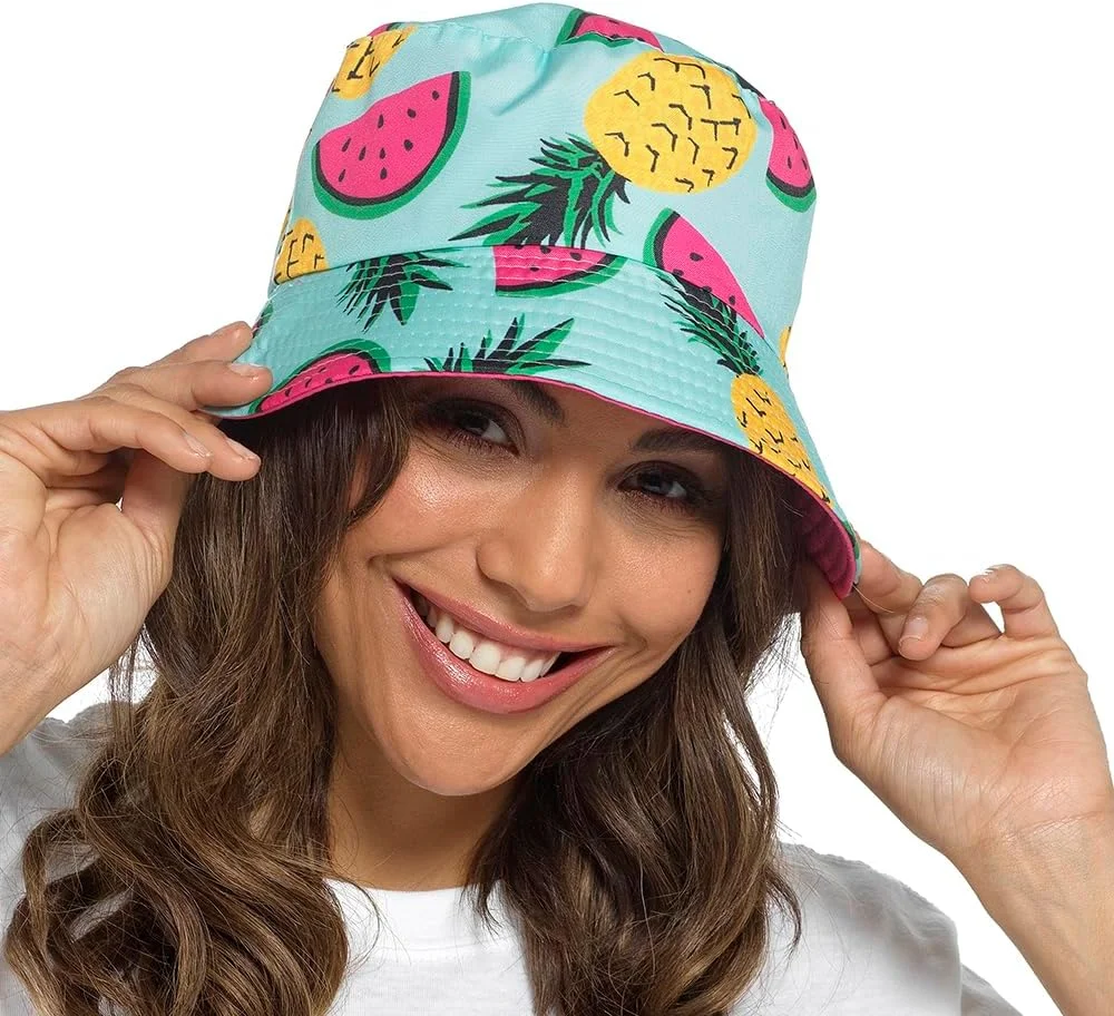 Sombrero Reversible para Mujer Tom Franks GL718 Denim Ligero/Azul Marino - Imagen 2