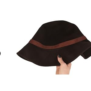 hut breiter sombrero de lana de fieltro plegable fedora