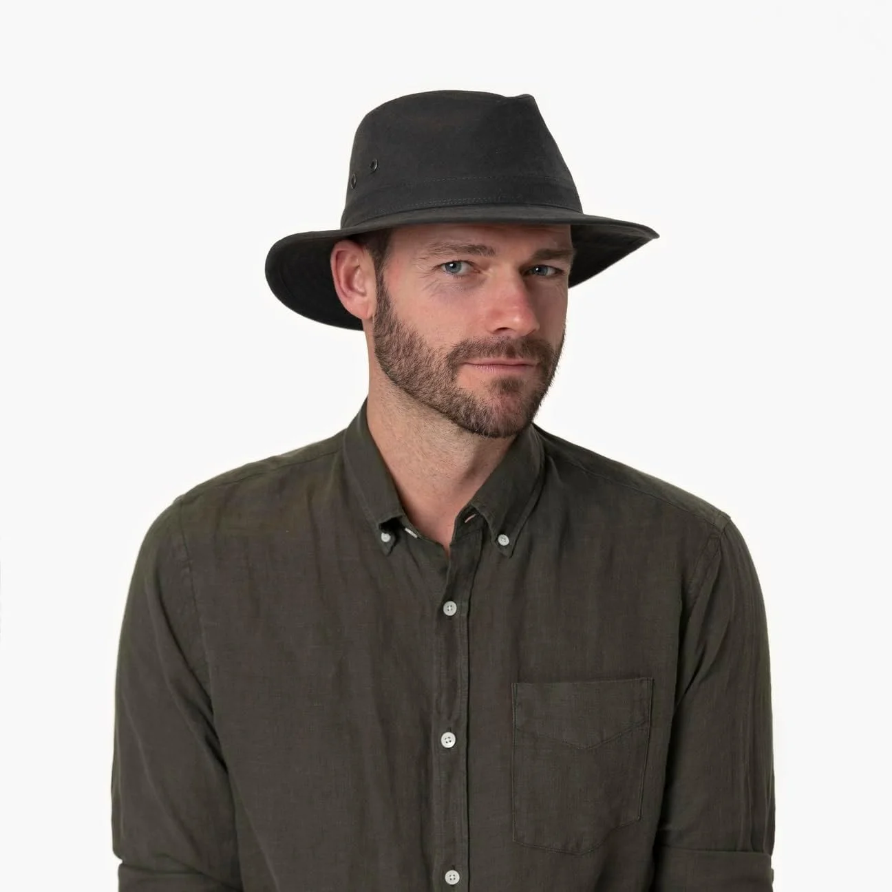 Men's Traveller Bum Hat - Adventurer Cotton Hat with UV 40+ Protection - Outdoor Retro Style Hat - Summer/Winter - Stetson - Image 3