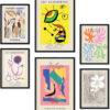 Nacnic Set de 6 pósters de Arte Abstracto. Colección de láminas con estética Collage para la decoración de Interiores. Tamaños A3 y A4. Sin Marco.
