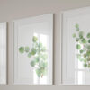 Arte De Pared Con Plantas De Eucalipto, Set de 3 Láminas Sin Marco, estilo botánico, Decoración abstracta, Estampado Tropical Verde (A4)