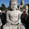 Buda del Éxito para exterior, figura pintada a mano, de hormigón piedra