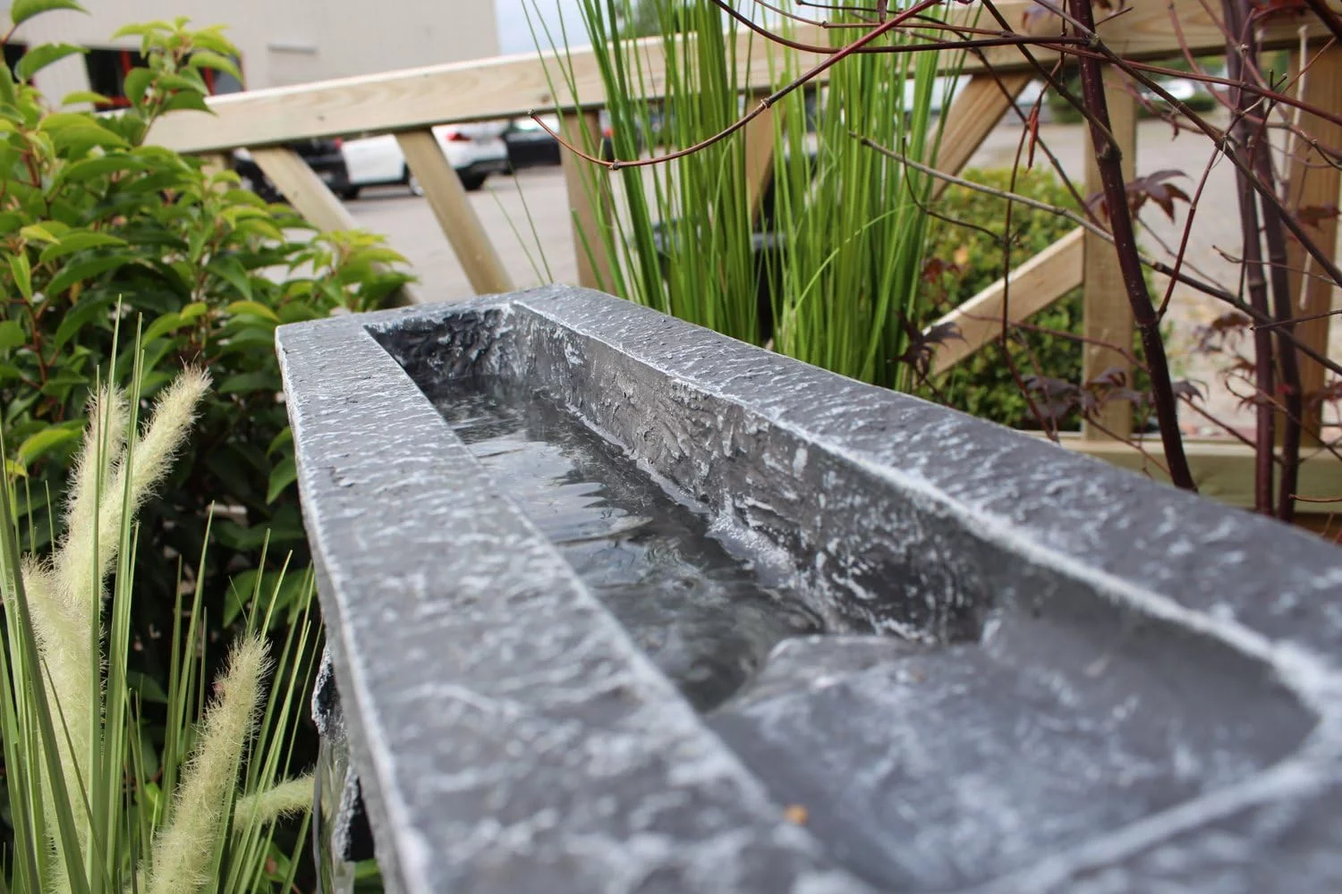Fuente Grada para el jardín con iluminación LED con Espacio para Plantas Decoracion Jardin - Imagen 3