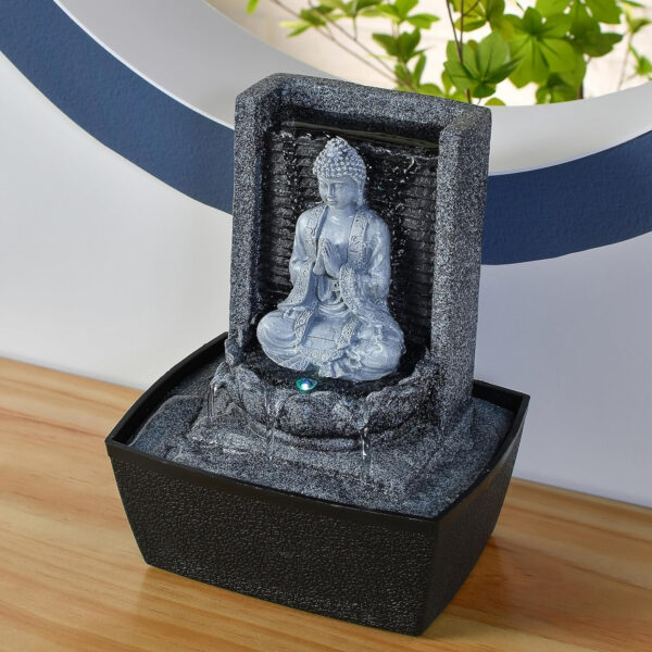 Zen'Light Fuente de Interior, Plateado, 20 x 15 x 26 cm - Imagen 6