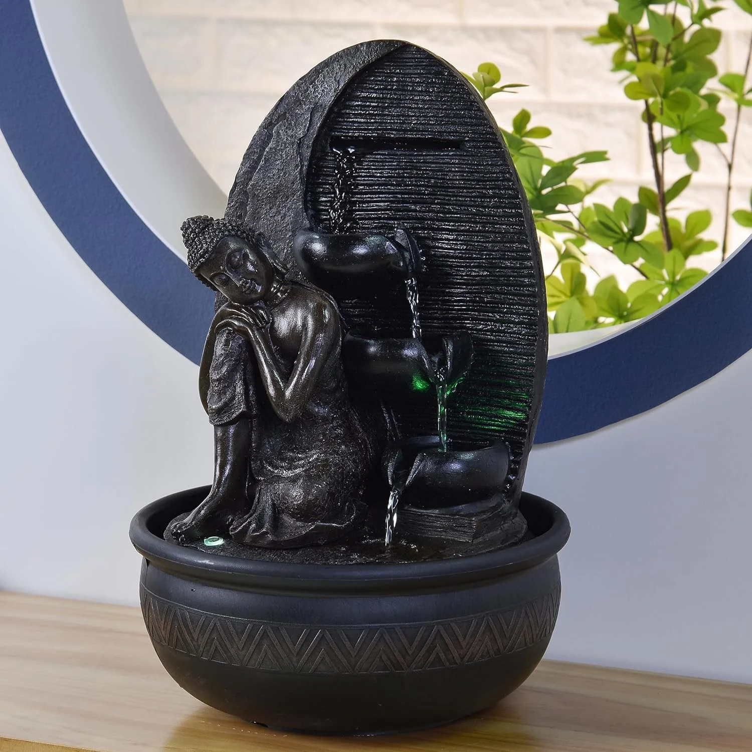 Zen'Light Indoor Resin Fountain with LED | Calm and Style - Image 3