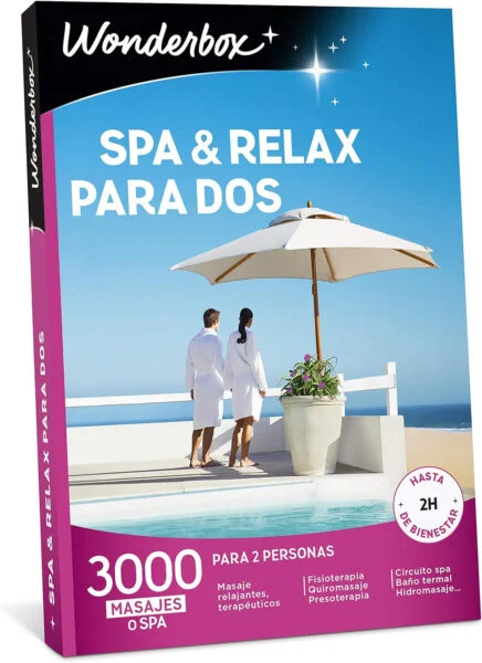 WONDERBOX - Caja Regalo - SPA & Relax para Dos - 3000 Masages o SPA - para 2 Personas - Ideas Regalo Hombres - Ideas Regalo Mujer